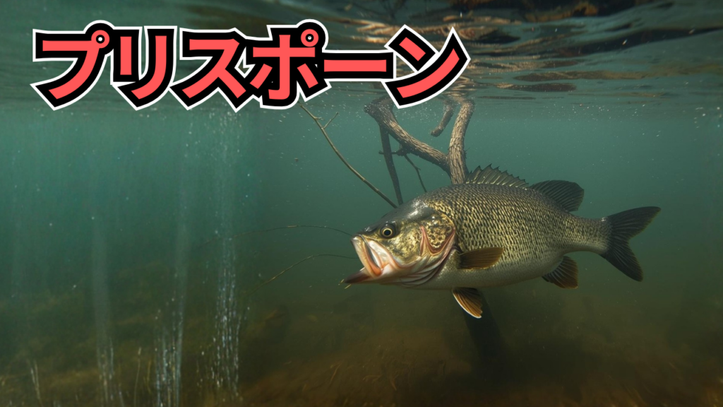 プリスポーンバスが泳いでいる