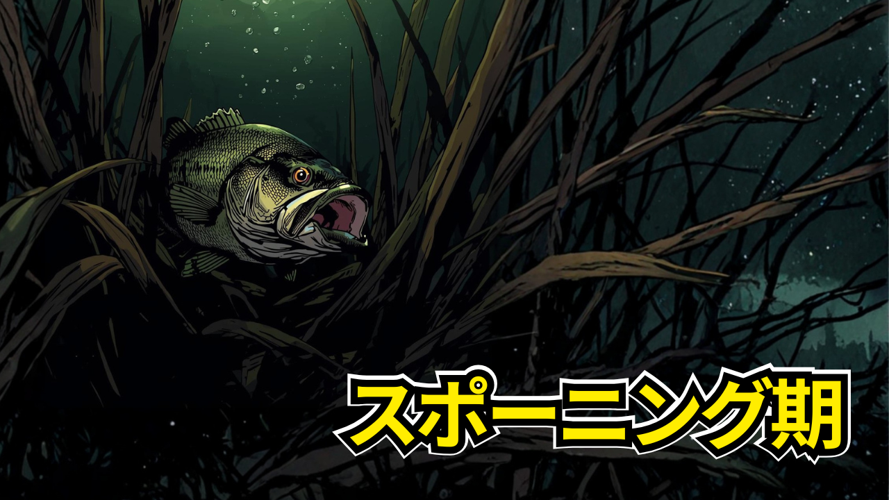 ブラックバスの産卵行動